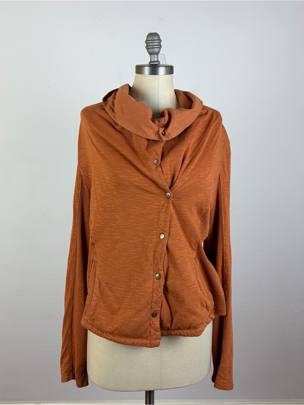 Anthropologie Saturday/Sunday Hooded Button Down Sweater